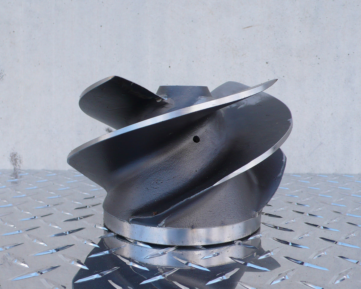 7 3/8 V6 Stainless Steel 4-blade Impeller (OBJ 1738) — view 2