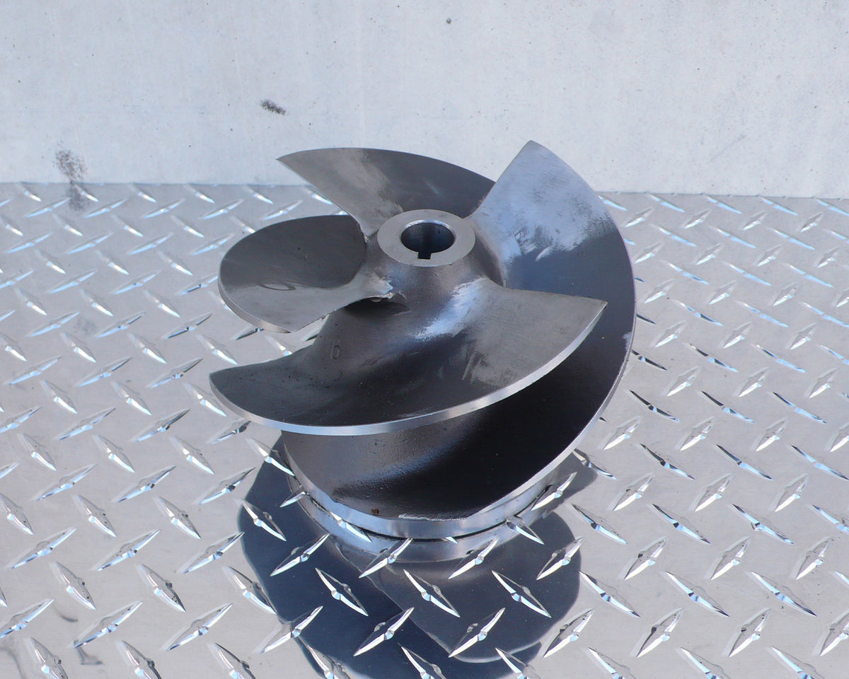 7 3/8 V6 Stainless Steel 4-blade Impeller (OBJ 1738) — view 3