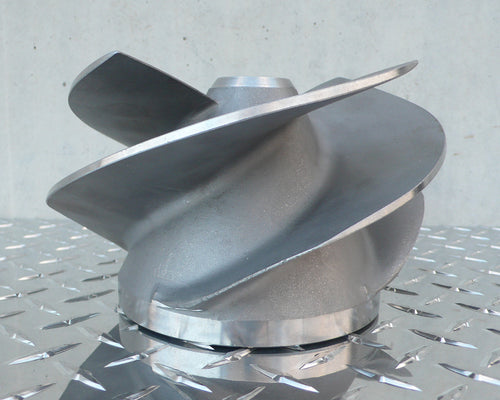7 5/8 Stainless Steel 4-blade Impeller (OBJ 1721) — view 2
