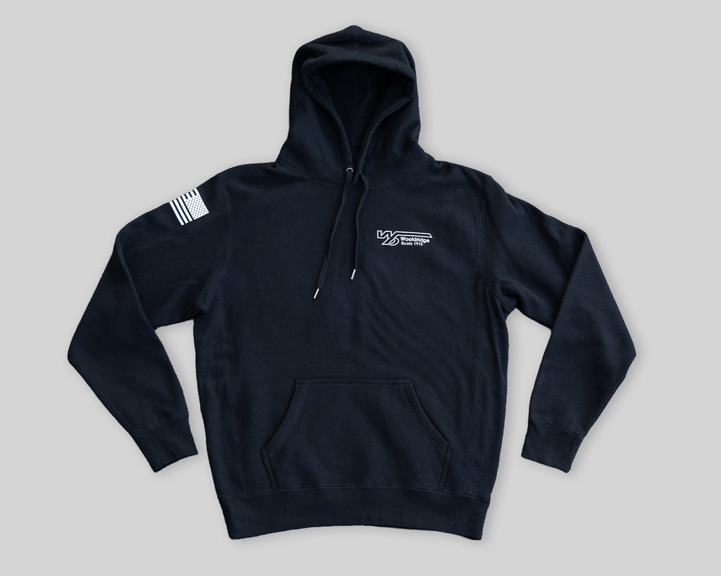 Black American Flag Hoodie