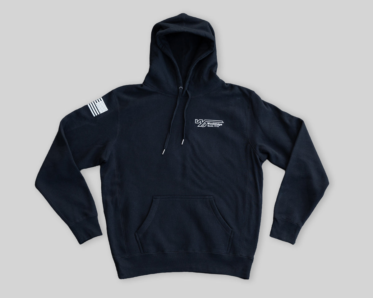 Black American Flag Hoodie