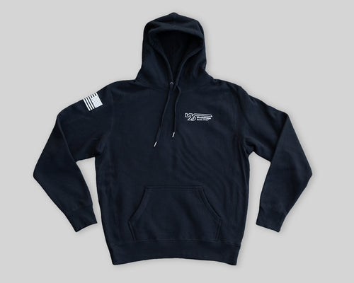 Black American Flag Hoodie