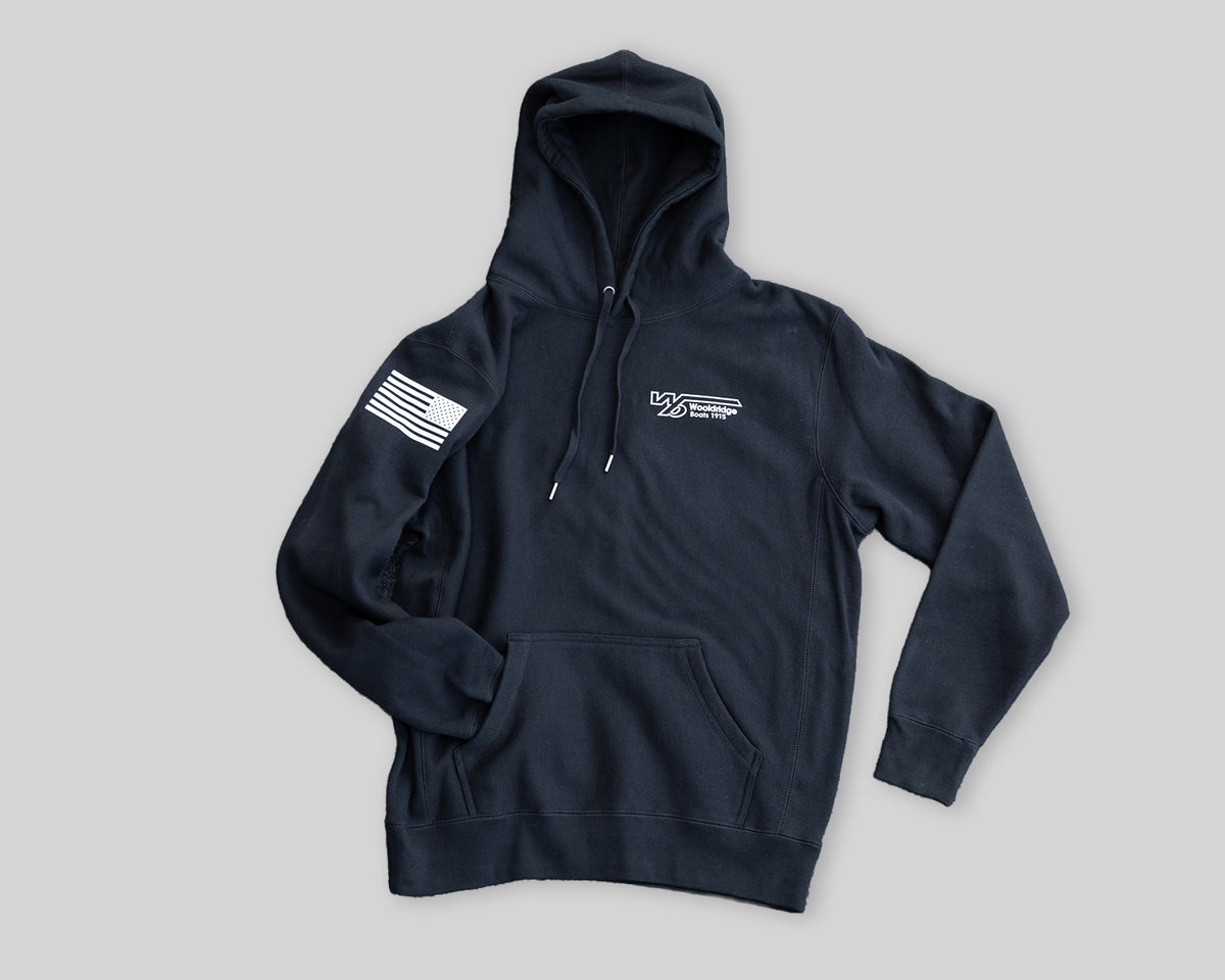 Black American Flag Hoodie — view 6