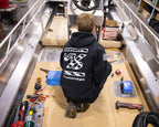 Black American Flag Hoodie — view 10