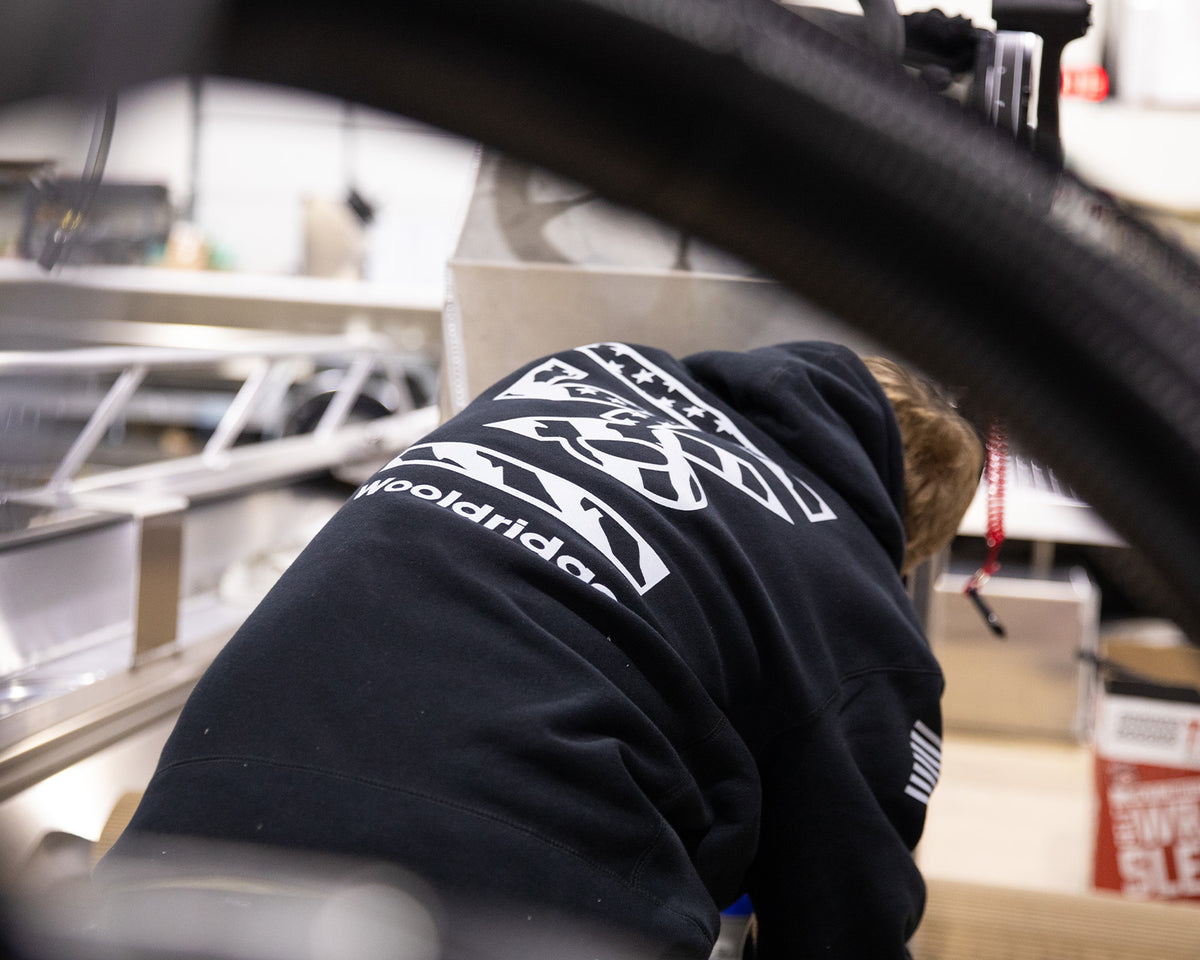 Black American Flag Hoodie — view 16