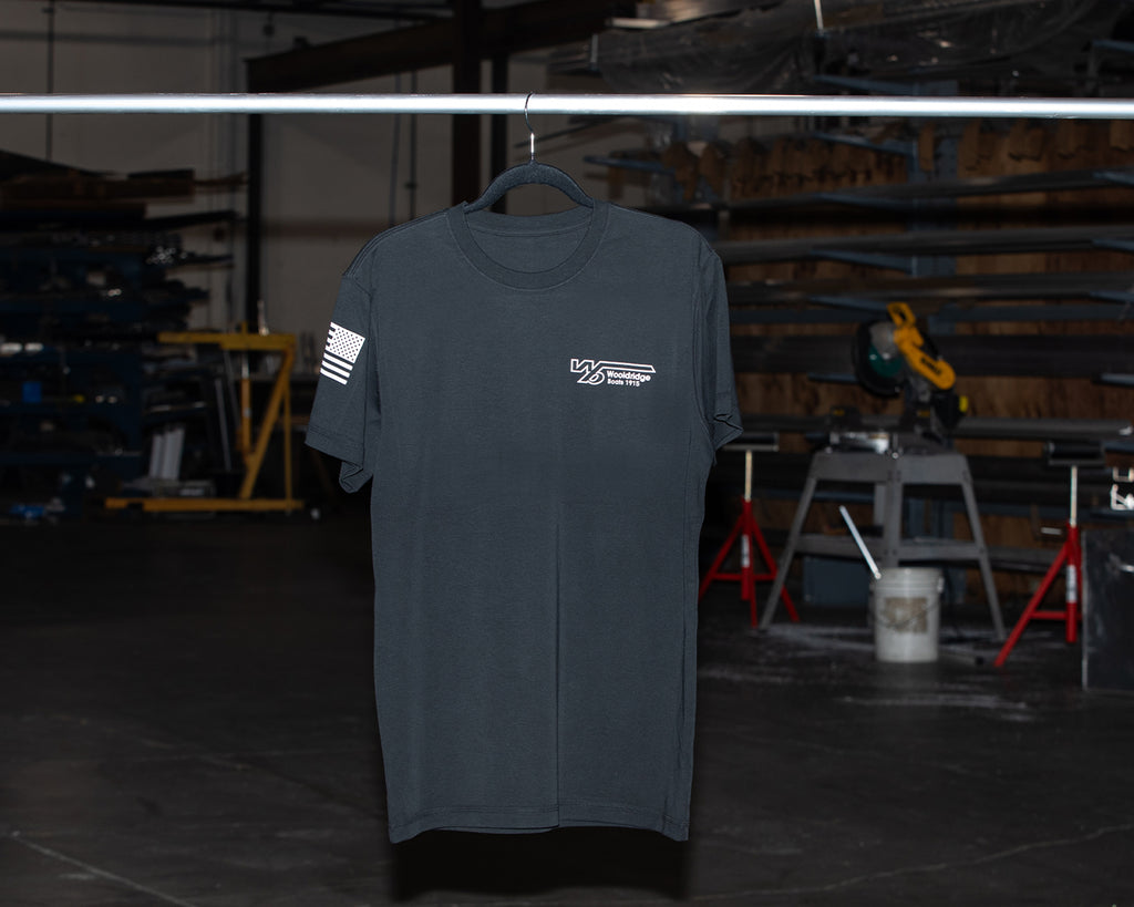 Black American Flag T-Shirt — view 3