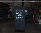 Black American Flag T-Shirt — view 4
